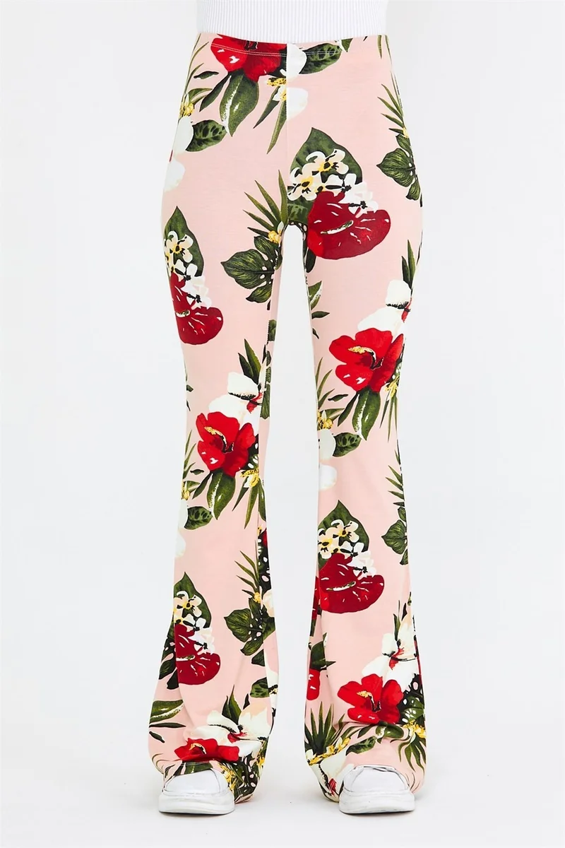 بي ار زد كولكشن Floral Patterned Women's Trousers