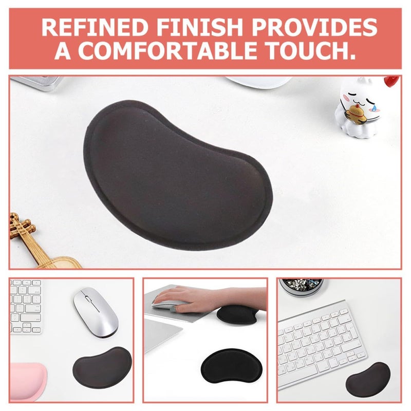 Memory Foam Mouse Wrist Rest and Keyboard Pad 3PCS Set Non Slip Ergonomic Office Desk Accessory - Image 4