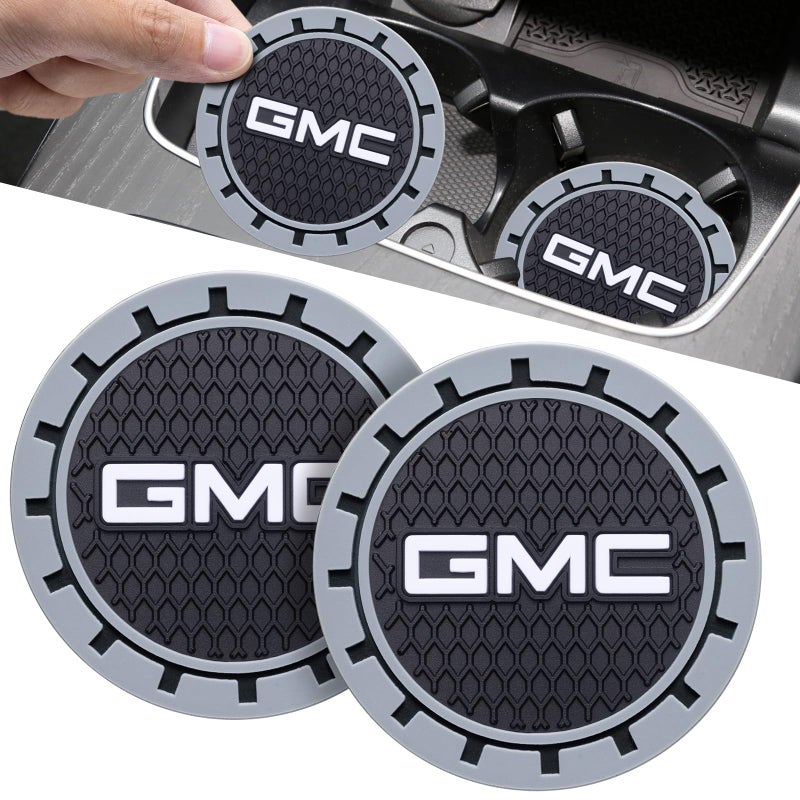 TACOMA Car Cup Holder Coaster for GMC Sierra Denali Canyon Terrain Yukon Jimmy Acadia Recessed Silicone Cupholder Coaster Interior Accessories 275IN 2Pack 04 - Image 3