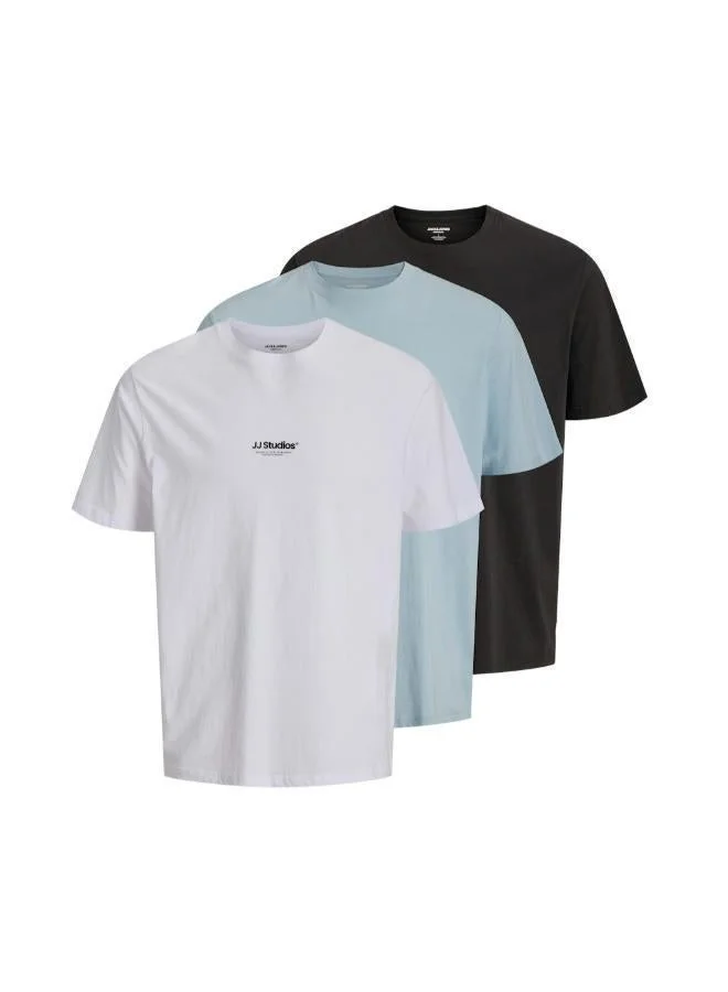 JACK & JONES 3 Pack Crew Neck T-Shirt