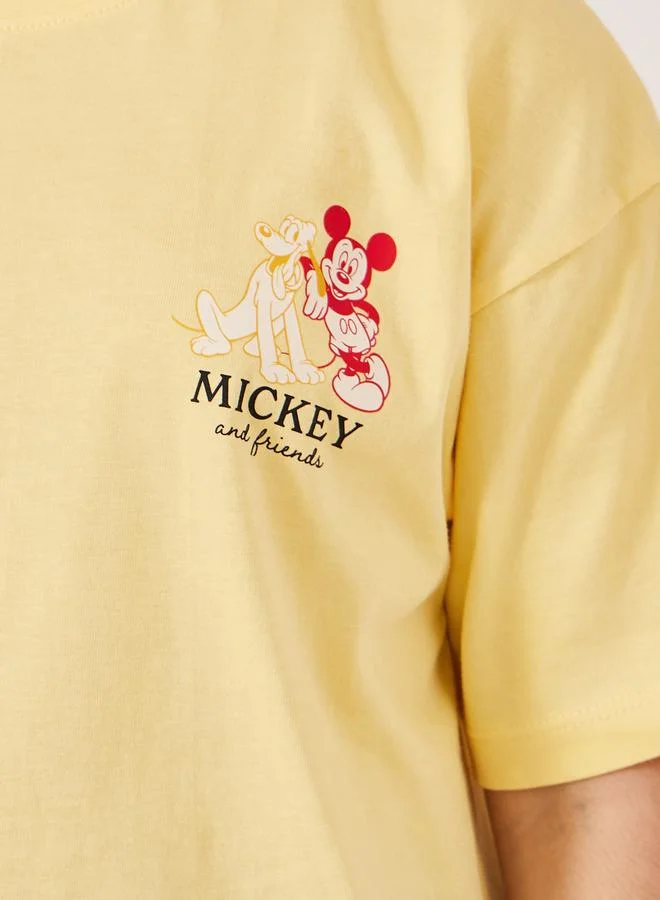 Styli Styli Mickey and Friends Character Print Oversized T-Shirt