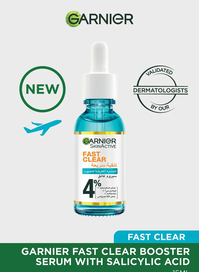 garnier Garnier Skinactive Fast Clear Booster Serum With Salicylic Acid, 15Ml