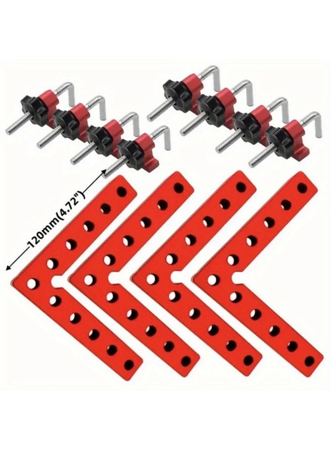4.7 Inch 90 Degree Woodworking Clamps Aluminum Alloy Corner Clamp Positioning Squares - Image 4