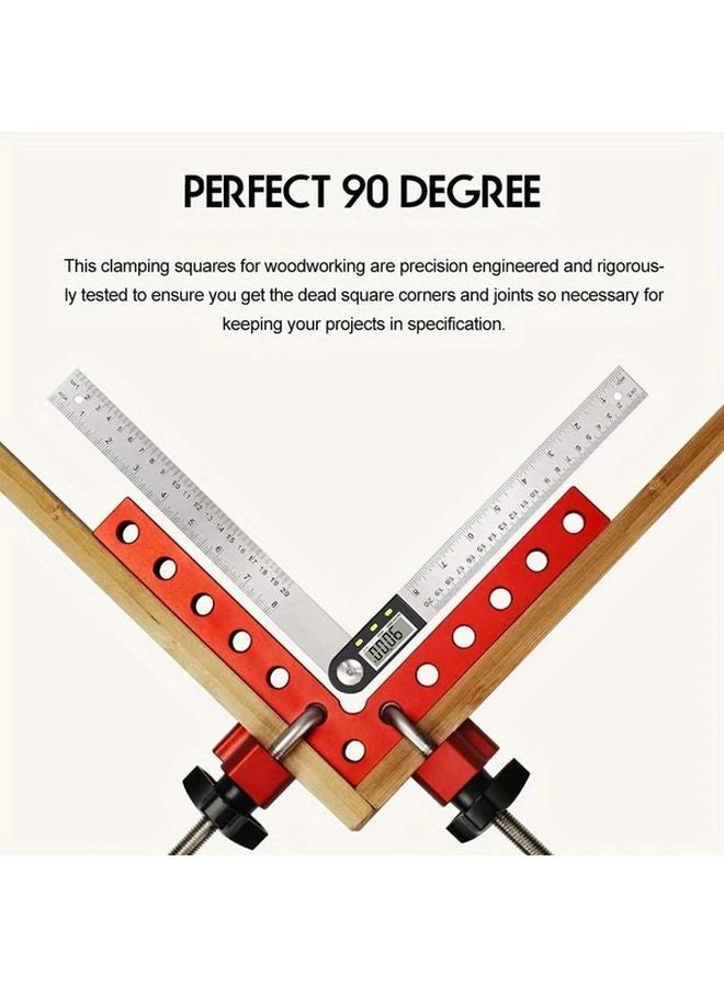 4.7 Inch 90 Degree Woodworking Clamps Aluminum Alloy Corner Clamp Positioning Squares - Image 3
