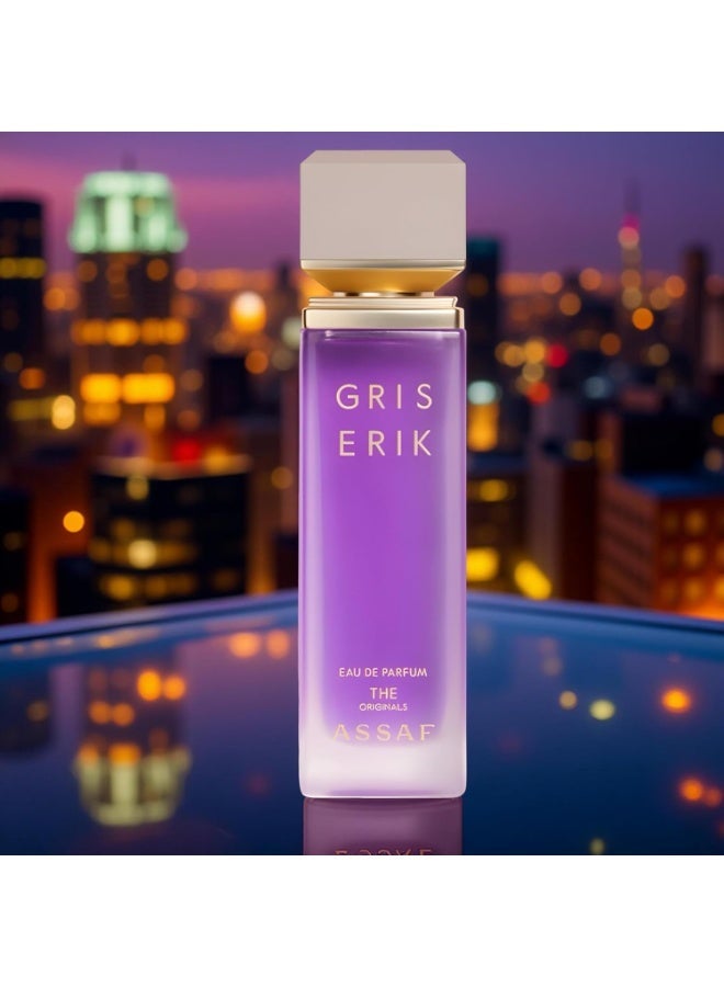 عساف Assaf Gris Erik 100ML Eau De Parfum - عطر فاخر للجنسين 🌿 - Image 2