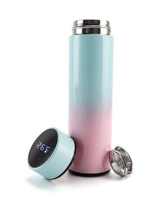 Temperature LED Display Stainless steel Thermos Cup Vacuum Flask Tea Infuser 500ml flask (bue-pink color) - pzsku/Z868F092C73284F4AD073Z/45/_/1705931206/d4cd54e2-2bf3-4b22-b4b0-44c537b1f8b2