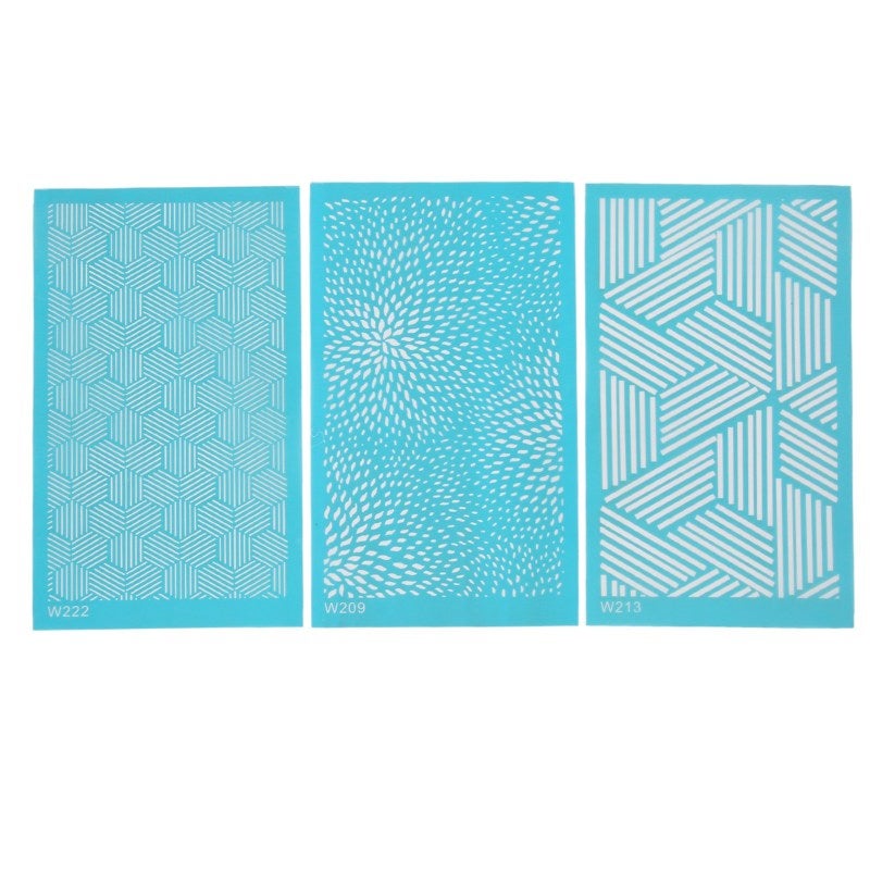 Silk Screen Stencils: 1pc Polyester Material - Reusable, Multi-Surface Compatible Polymer Clay Stencils for DIY Craft Enthusiasts, T Shirt & Canvas Decorators - Image 1