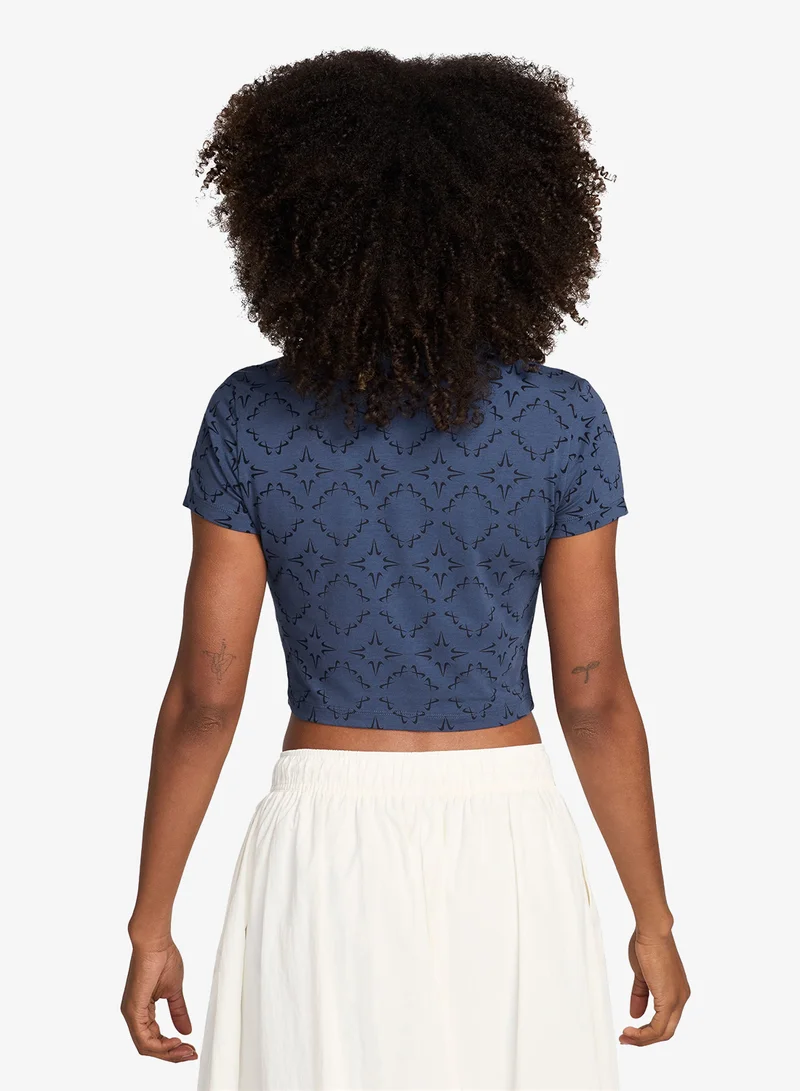 Nike Nsw Chill Knitted Cropped Sportique T-Shirt