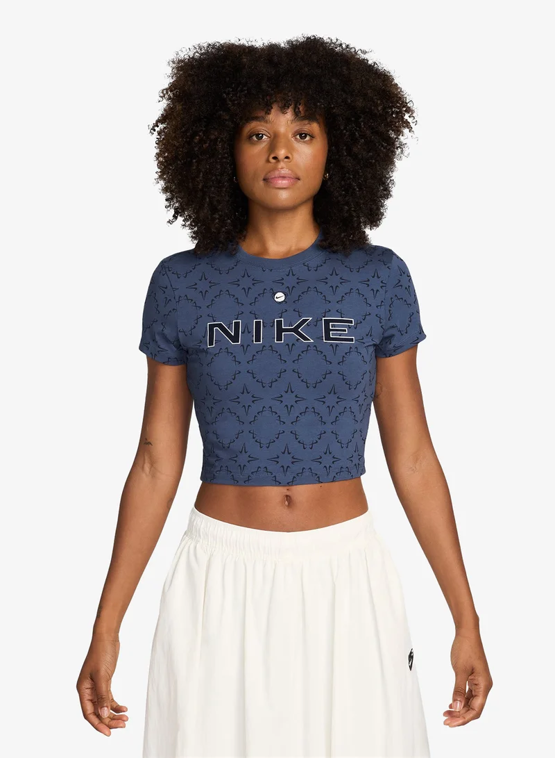 Nike Nsw Chill Knitted Cropped Sportique T-Shirt