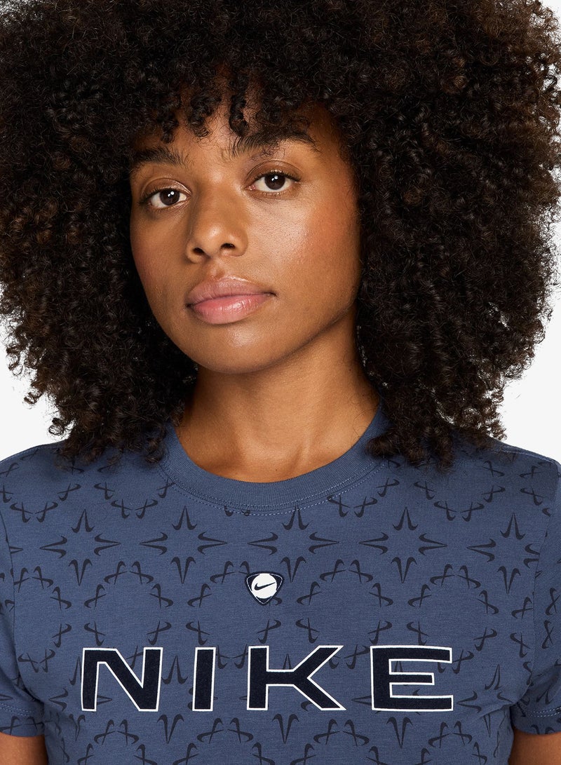 Nike Nsw Chill Knitted Cropped Sportique T-Shirt - Image 3