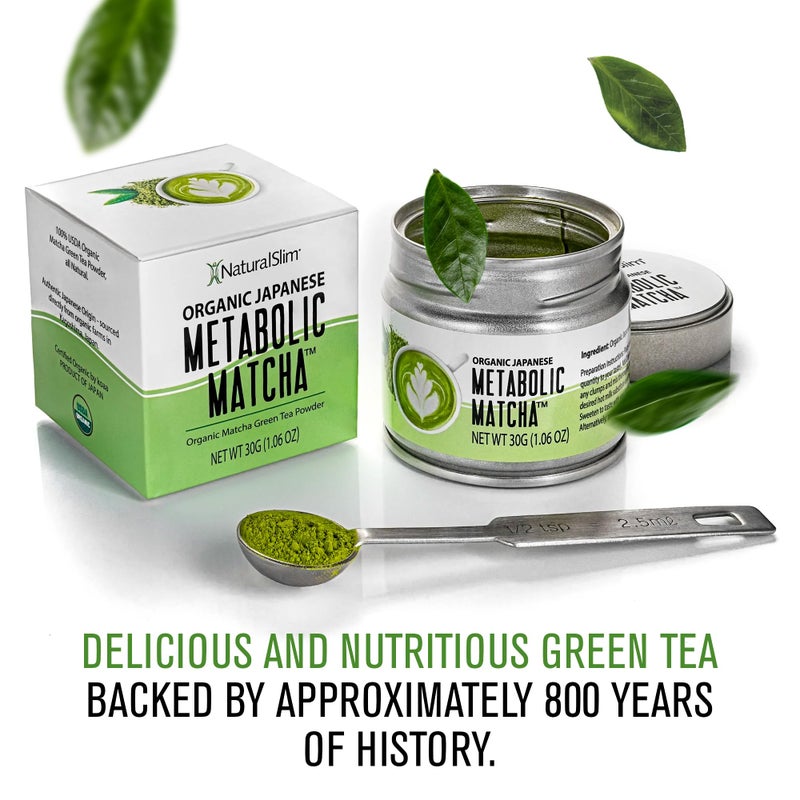 Naturalslim Japanese Organic Matcha Powder Green Tea - Metabolic Pure Japanese Matcha Tea Superfood with L-Theanine & Antioxidants for Metabolism, Energy, & Concentration - 30g - Image 5