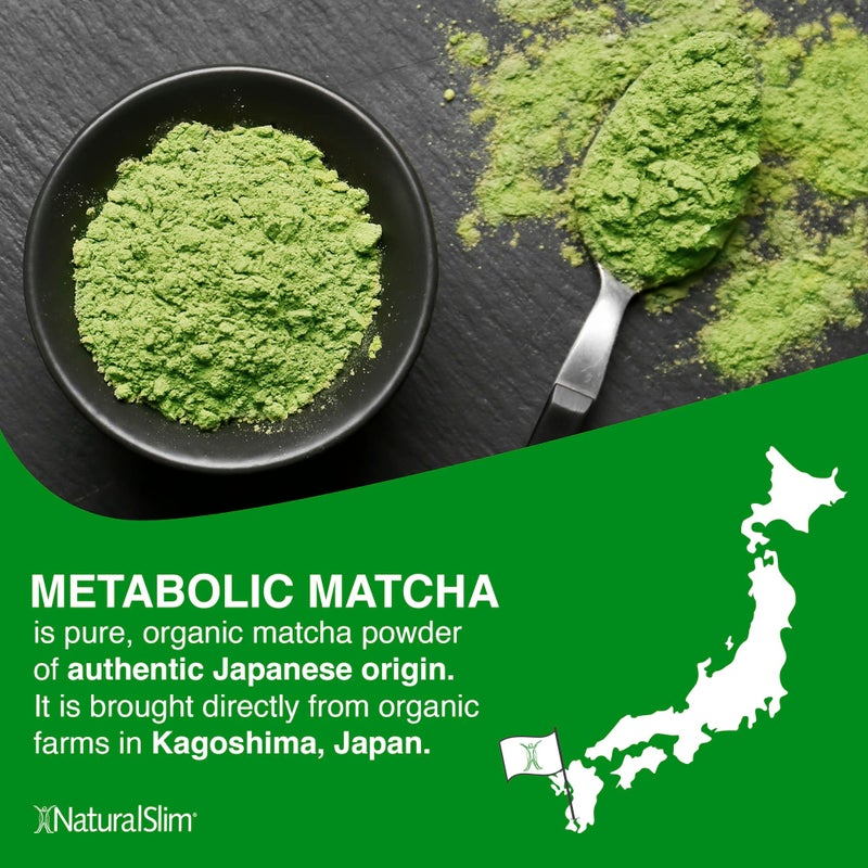 Naturalslim Japanese Organic Matcha Powder Green Tea - Metabolic Pure Japanese Matcha Tea Superfood with L-Theanine & Antioxidants for Metabolism, Energy, & Concentration - 30g - Image 4