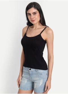 Aimly Aimly Women's Cotton Regular Fit Camisole Slip Black,Beige Pack of 3  - Image 3