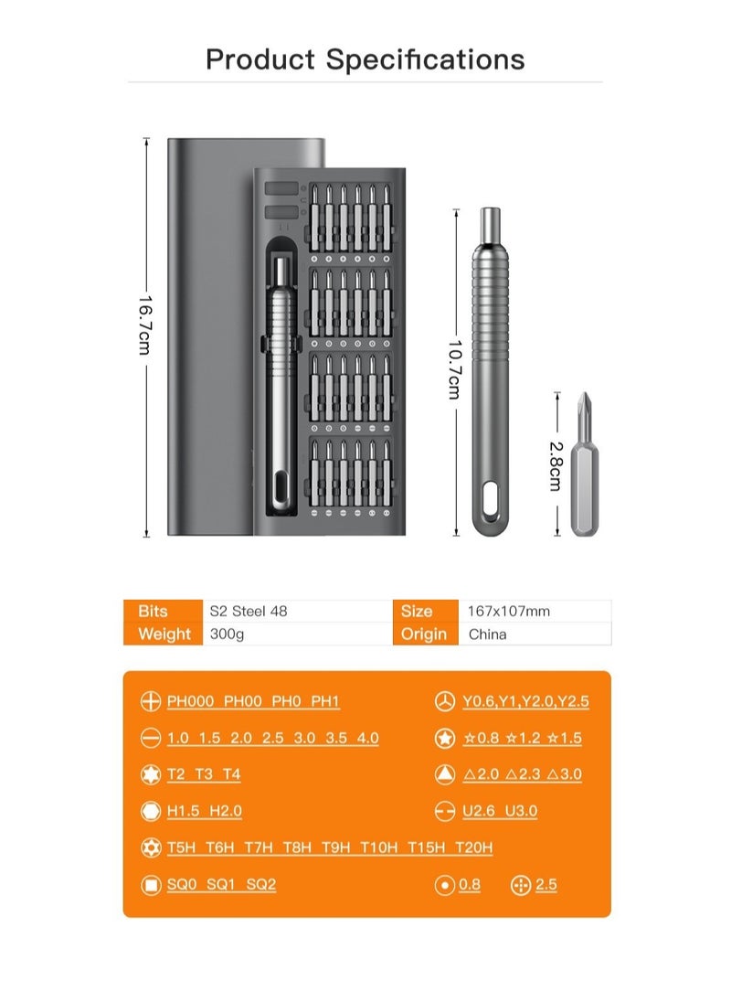 Generic Mini Screwdriver 51-in-1 Laptop Camera Precision Screwdriver Kit Set  - Image 5