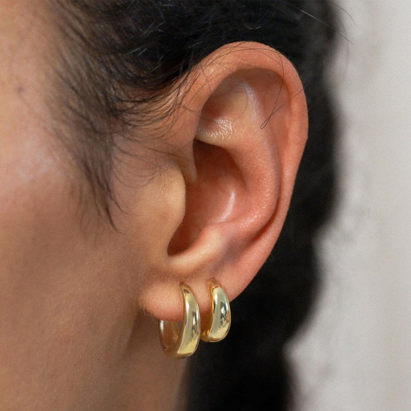 YEEZII Gold Hoop Earrings Set for Women, 18 Pairs Hypoallergenic Open Pearl Hoops Earring pack, Gold Statement Hoop Earrings for Women Trendy Jewelry - Image 3