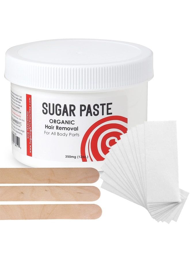 Sugaring Hair Removal Paste at Home Kit - (Strips, Applicator Sticks) Large350g (12oz.) - Image 1