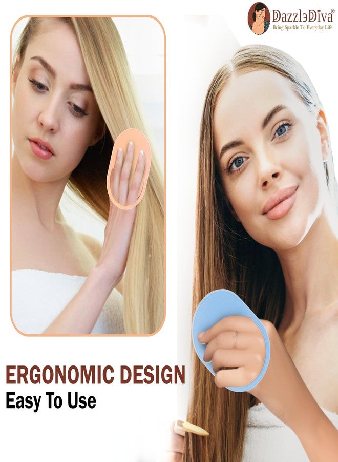 DazzleDiva 4 Pcs Hair Grooming Kit - Double Sided Fine Tooth Lice Comb for Nit Removal - Flexible Scalp Massager Shampoo Brush for Dandruff & Growth - Portable Hair Care Set for Kids, Adults & Pets 4Pcs - Image 5