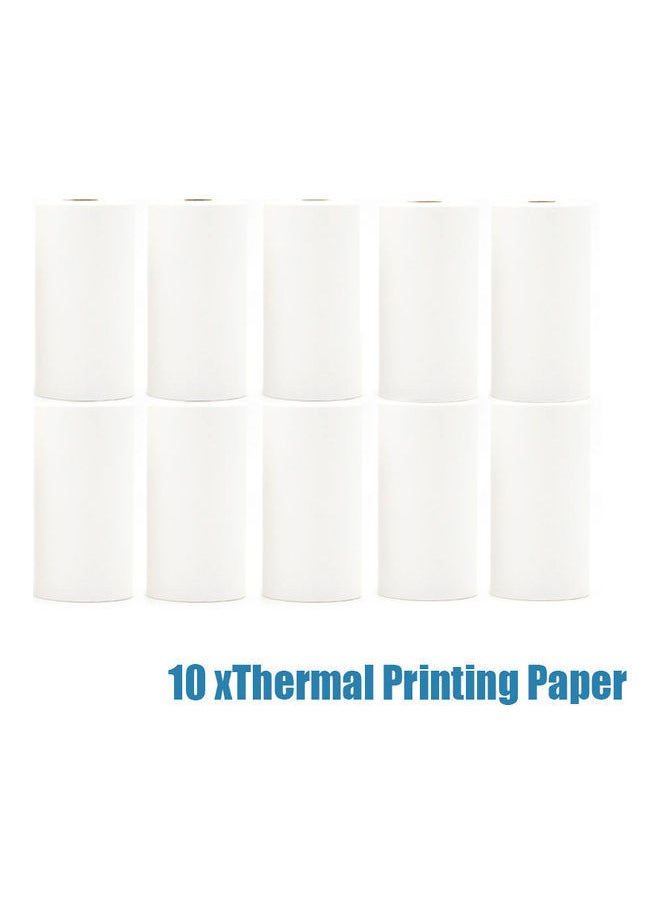 NIBEMINENT 10-Rolls Thermal Printer Paper White 