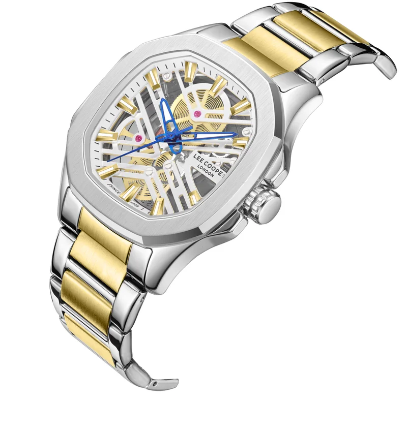 لي كوبر Men's METAL Analog Watch LC08246.230 - 45,1X51,5 mm