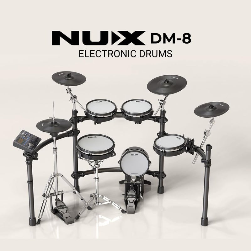 NUX طقم الطبول الإلكتروني NUX DM-8 مع رؤوس شبكية كاملة - Image 2