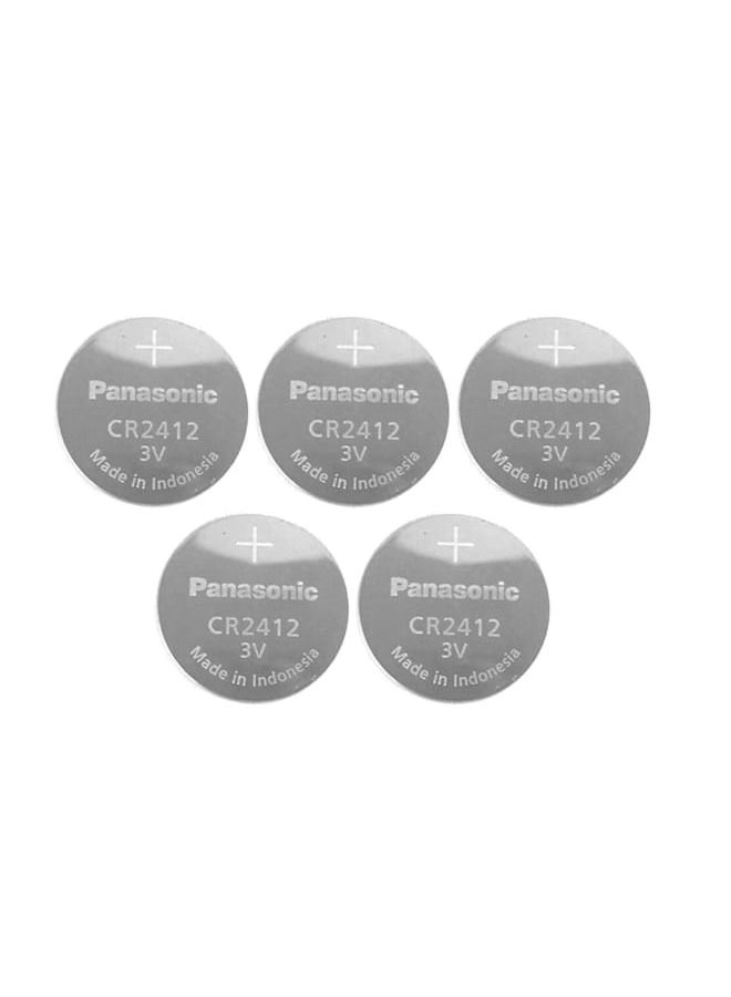 Panasonic Panasonic CR2412 3V Lithium Battery 1PACK X (5PCS) =5 Single Use Batteries