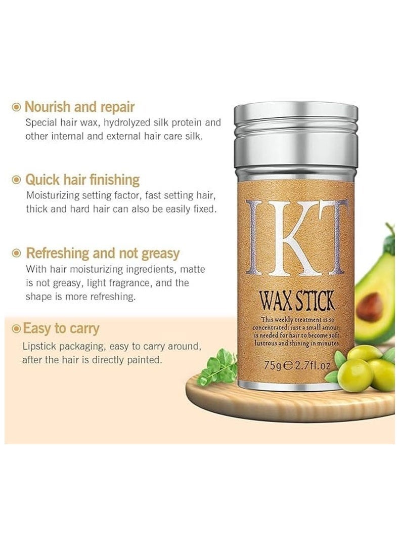 IKT 100% Original Hair Styling Wax Stick for Smooth Wigs, Non-Greasy Styling Solution for Flyaways, Edges, and Frizz - 75g e 2.7 fl.oz - Image 3