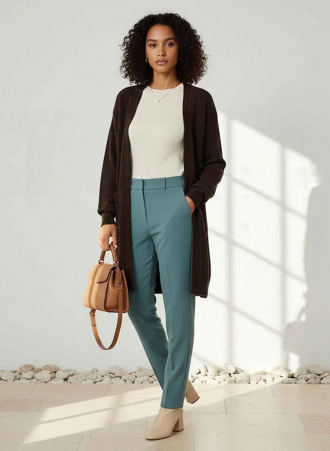 2Xtremz 2Xtremz Longline Open Front Chenille Cardigan