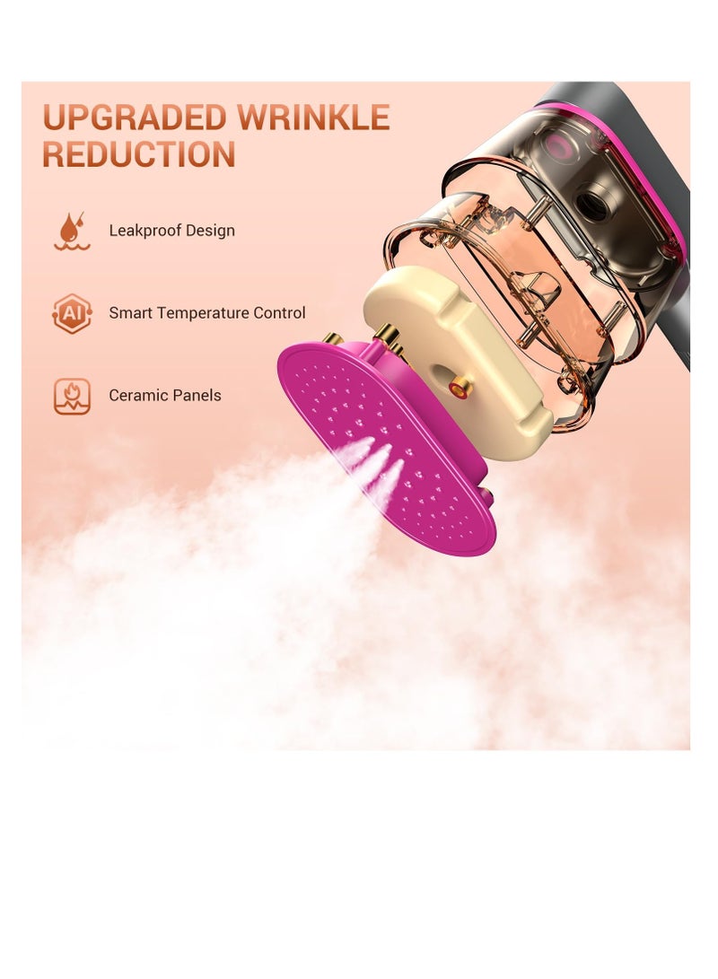 Excefore Handheld Steamer for Clothes, Portable Steamer For Clothes, 2 in 1 Fabric Wrinkle Remover and Clothing Iron, 2000W Powerful Clothes Steamer, 9 Second Fast Heat-up, for Home, Office and Travel - Image 3