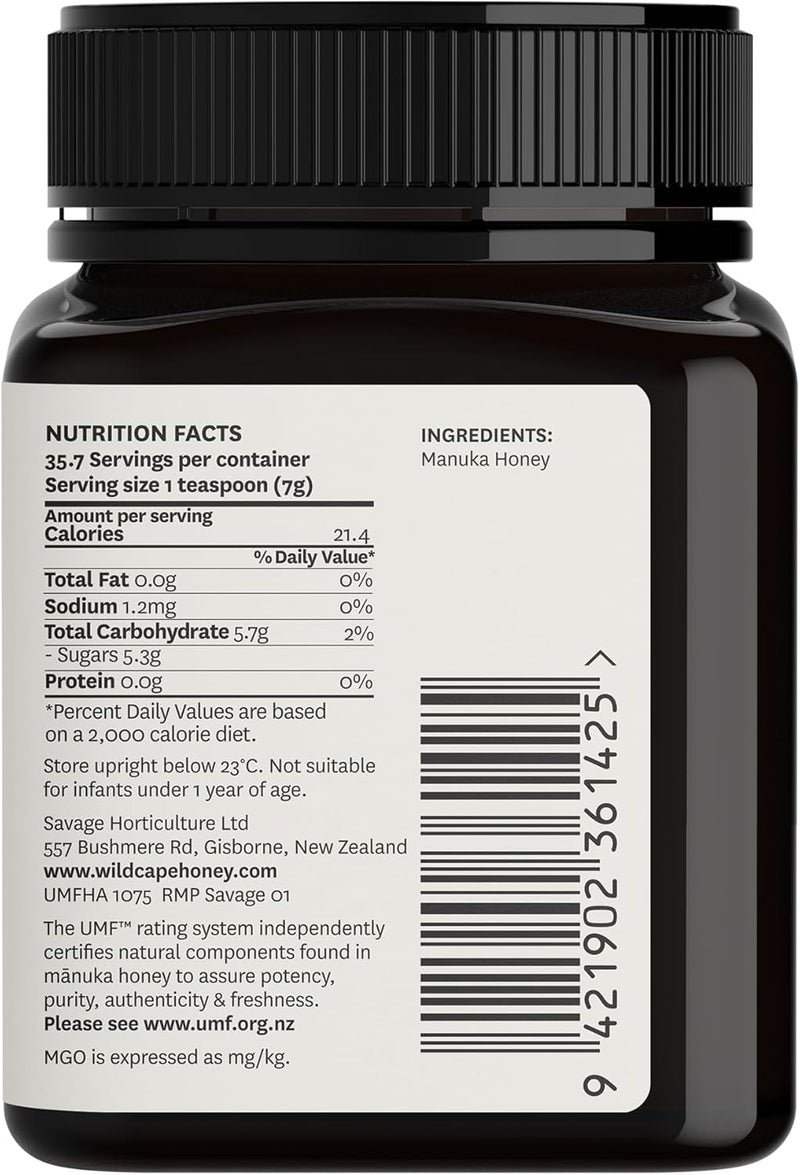 WildCape UMF 20+ Manuka Honey - 250g - Image 3