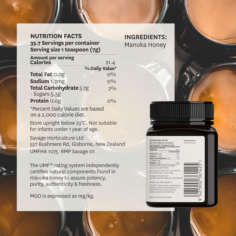 WildCape UMF 20+ Manuka Honey - 250g - Image 2