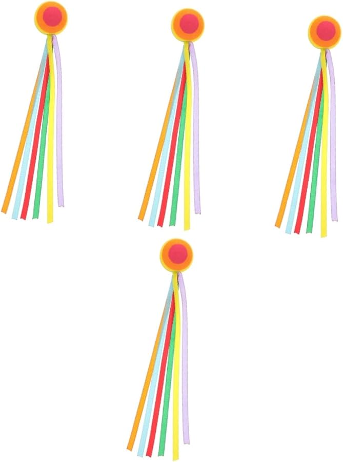 4 Pcs Car Antenna Topper Decoration Ball Ribbon Splashproof Accessory For Suvs Trucks - Image 1