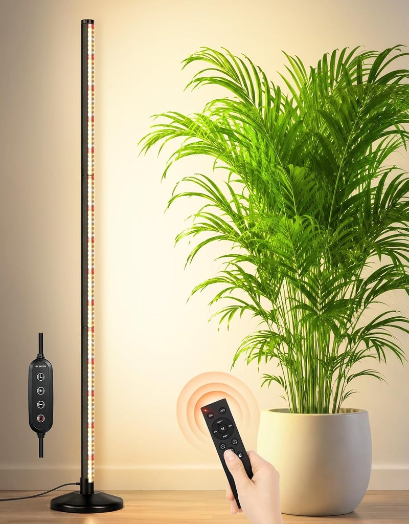 OUTON 160cm Vertical Grow Light for Indoor Plants, 36W, 210 LEDs Full Spectrum Standing Plant Lights with Timer & 10 Level Dimmable Adjustable Height Plant Growing Lamp for Greenhouses, Indoor Gardens - Image 4