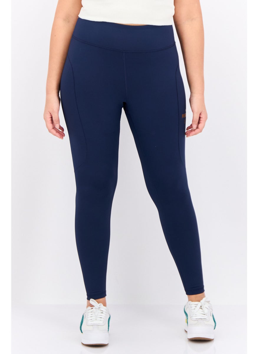 PUMA Women Sportswear Fit Training Tights, Navy  - Image 1