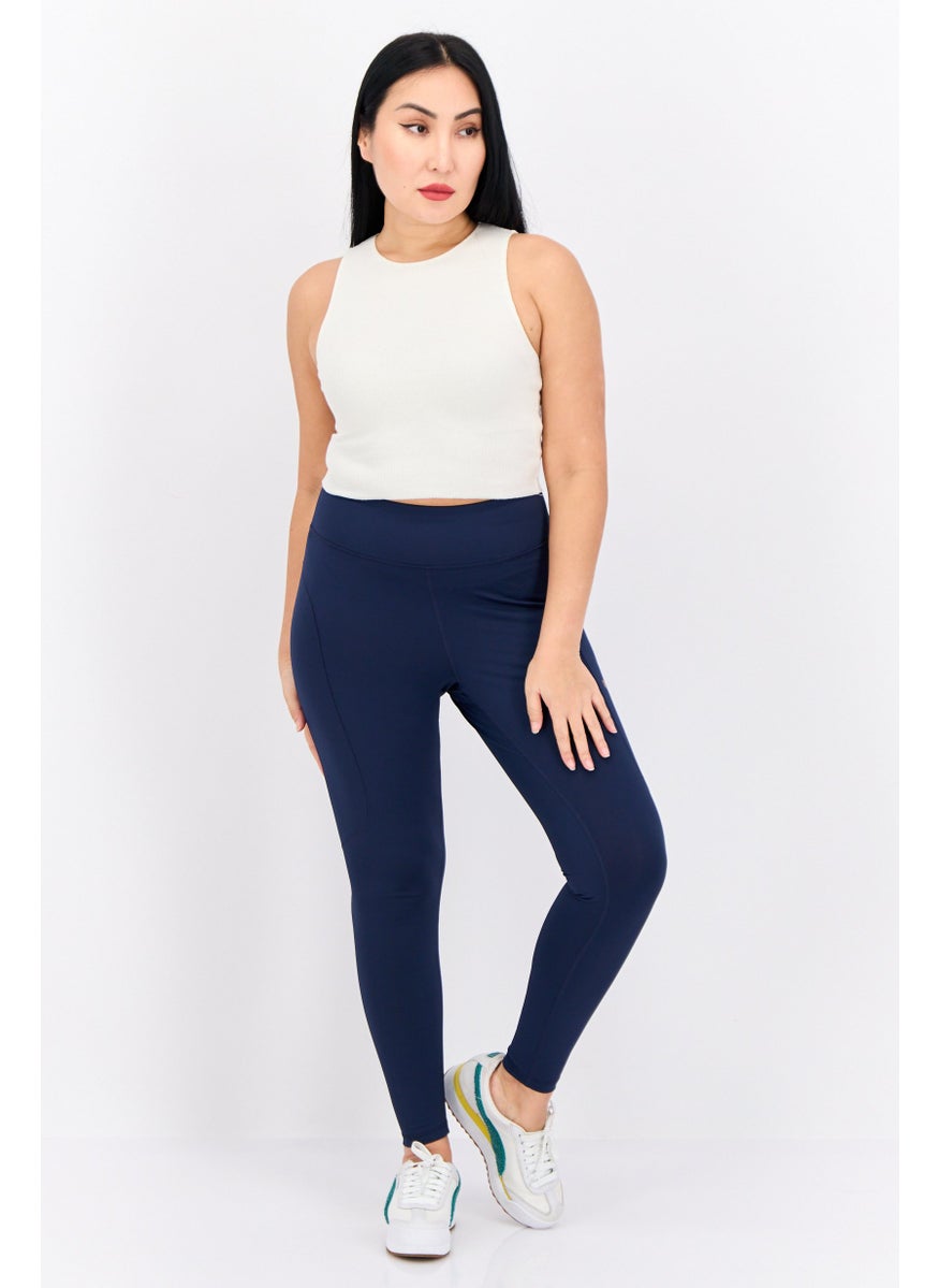 PUMA Women Sportswear Fit Training Tights, Navy  - Image 4