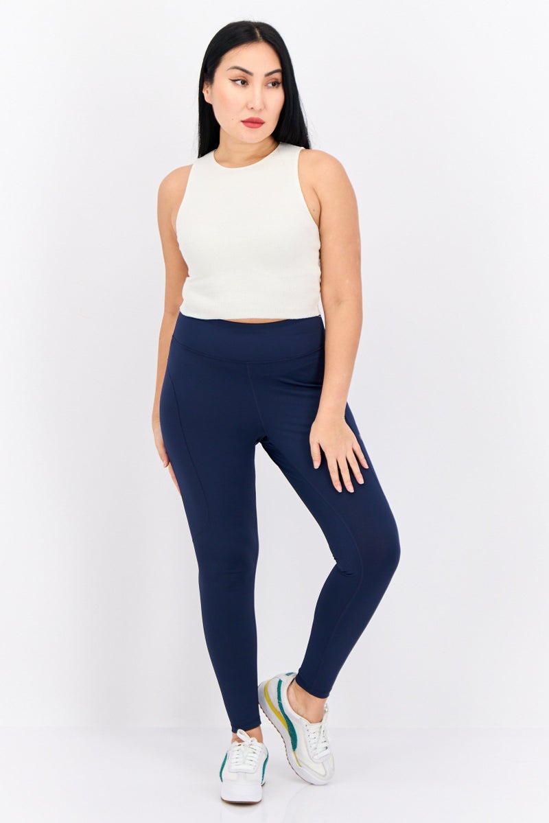 PUMA Women Sportswear Fit Training Tights, Navy - Image 2