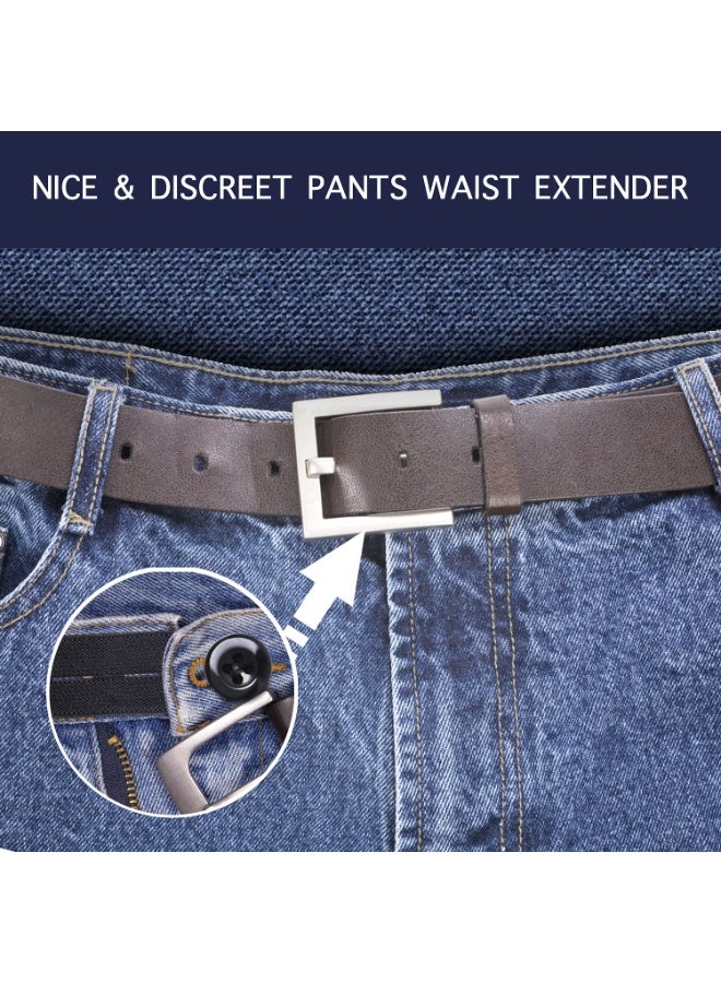 10 Pcs Elastic Waist Extenders, Adjustable Waistband Button Extender for Pants, Jeans, Trousers, Ideal for Men, Women, Pregnancy, No Sewing Required, Enhances Comfort (Multicolor)  - Image 4