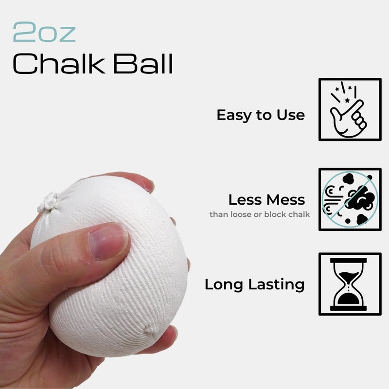Z-Athletic Z Athletic Gym Chalk Ball for Rock Climbing, Gymnastics, and Weightlifting, 2oz Chalk Ball - Image 3