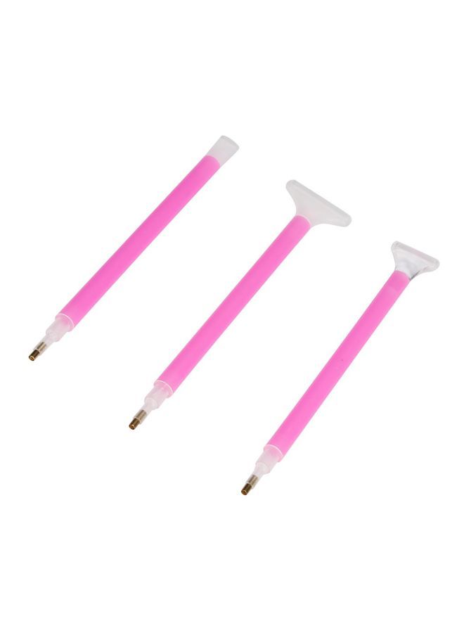 Loquat 11-Piece 5D Diamond Painting Tool Set Green/Pink/White - Image 4