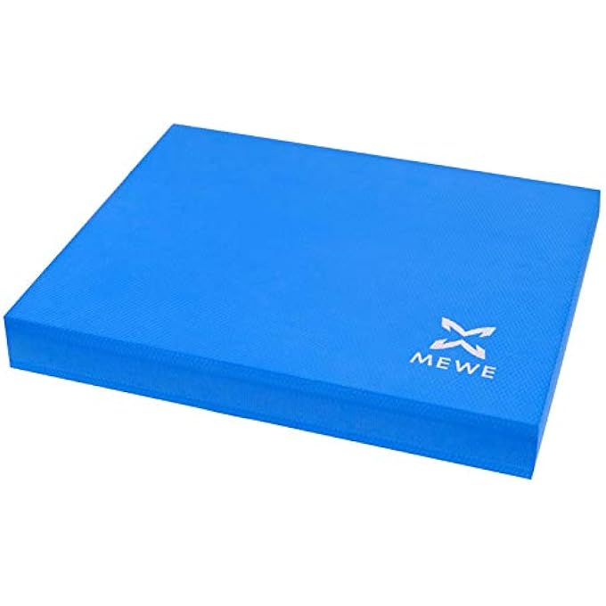 MEWE 5566 Non Slip Fitness Exercise Mat Yoga Mat With Carrying Strap Classic Pro Yoga Mat Tpe Eco Friendly -Workout Mat For Yoga, Pilates And Gymnastics 183 X 61 X 0.6Cm (Blue/Navy) - Image 1