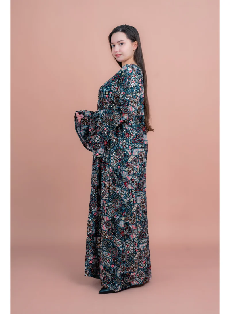 IKKXA Abstract Geometric Maxi IK072 Black