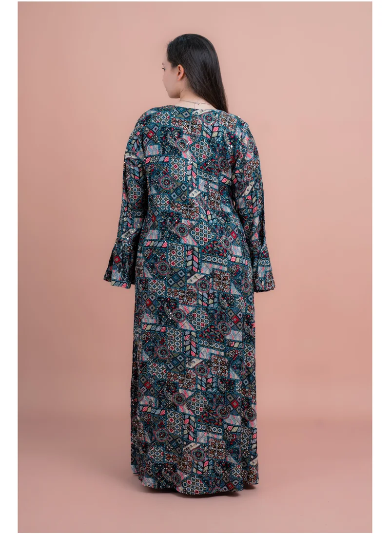 IKKXA Abstract Geometric Maxi IK072 Black