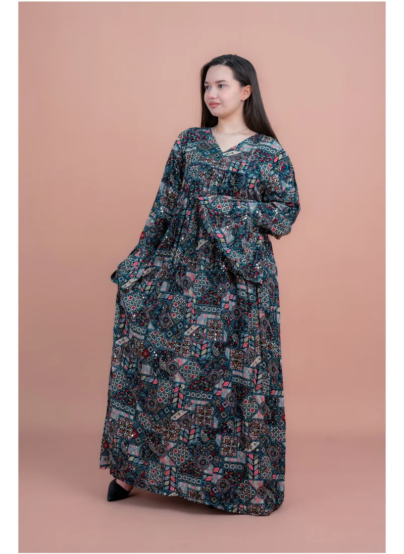 IKKXA Abstract Geometric Maxi IK072 Black