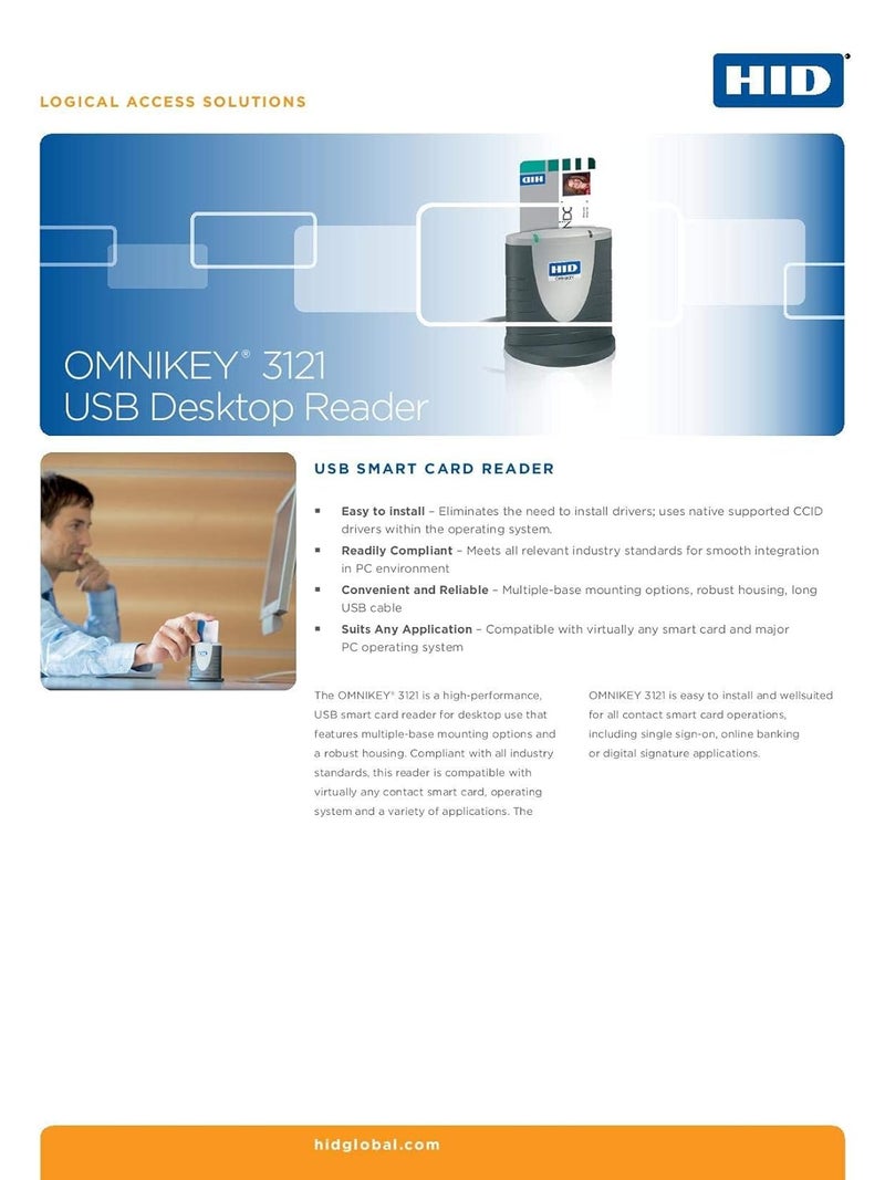 HID قارئ بطاقات ذكية OMNIKEY 3121 - Image 5