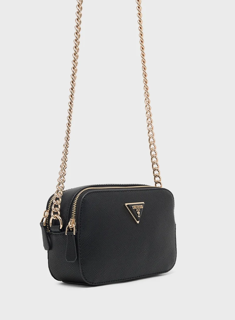 GUESS Noelle Logo Detail Zip Through Crossbody