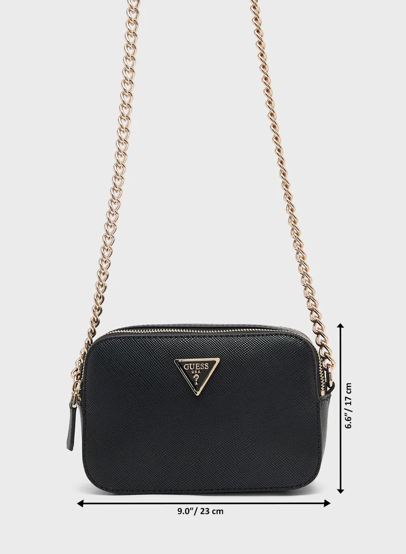 GUESS Noelle Logo Detail Zip Through Crossbody