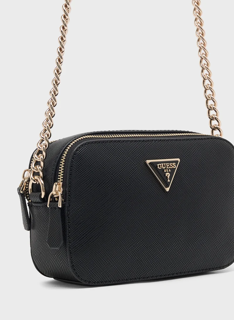 GUESS Noelle Logo Detail Zip Through Crossbody