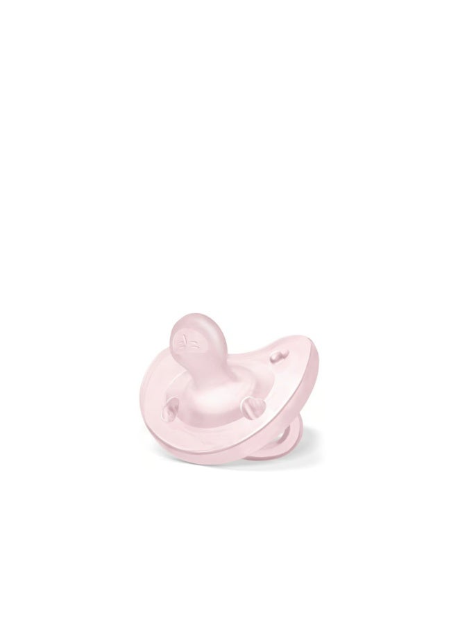 Chicco PhysioForma Soft Silicone Pacifier 2-6m Pink x1 - Image 1