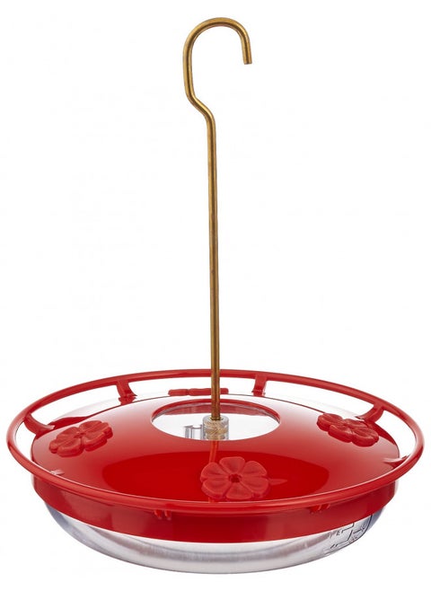 Aspects HummZinger HighView 12 Oz Hanging Hummingbird Feeder - 429, Red