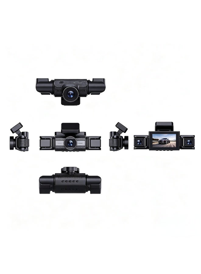 نيو سمارت 4 Channel Dash Cam 2.5K+1K+1K+1K Car GPS Wifi Built-in 128GB eMMC G-Sensor,3.0'' IPS Screen,140° Wide Angle,Reversing Aid, 24H Parking Monitor Super Night Vision - Image 5