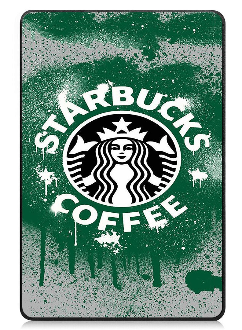 Theodor Protective Flip Case For Samsung Galaxy Tab A9 With Trifold Stand Auto Wake Sleep Shockproof Cover StarBucks 3 - Image 1